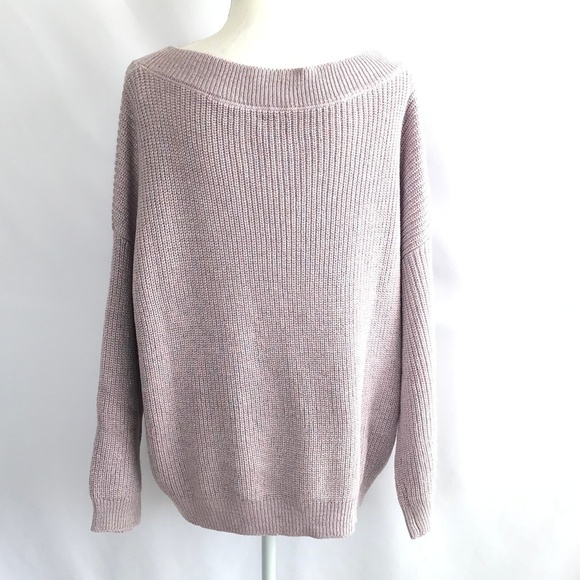 9.  New York & Co Lilac Sweater Top Size M NWT - Picture 3 of 8